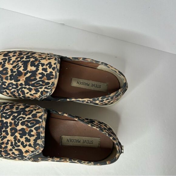 Steve Madden cheetah leopard print slip on shoes 9.5 - Picture 8 of 11